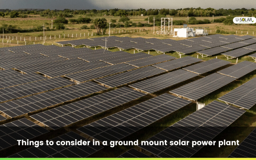 5 things to consider while opting for a ground mount solar power plant