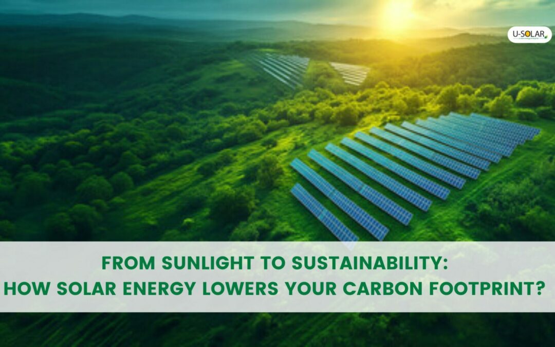Reducing Your Carbon Footprint: Solar Energy’s Journey from Sunlight to Sustainability.